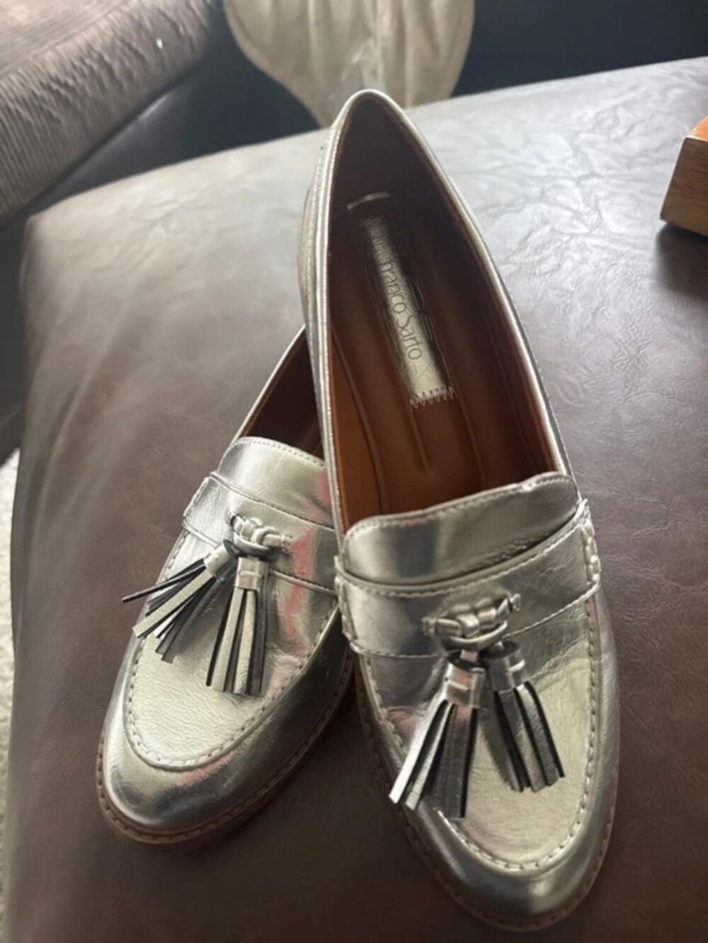 Franco Sarto Loafer Silver